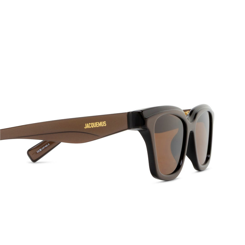 Occhiali da sole Jacquemus mod. CARRE col. METALLIC BROWN/ GOLD/ BROWN