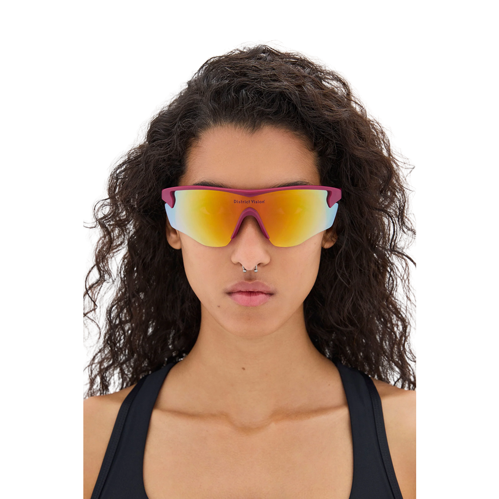 Occhiale da sole District Vision mod. DVG003 JUNYA RACER col. RASPBERRY/D+