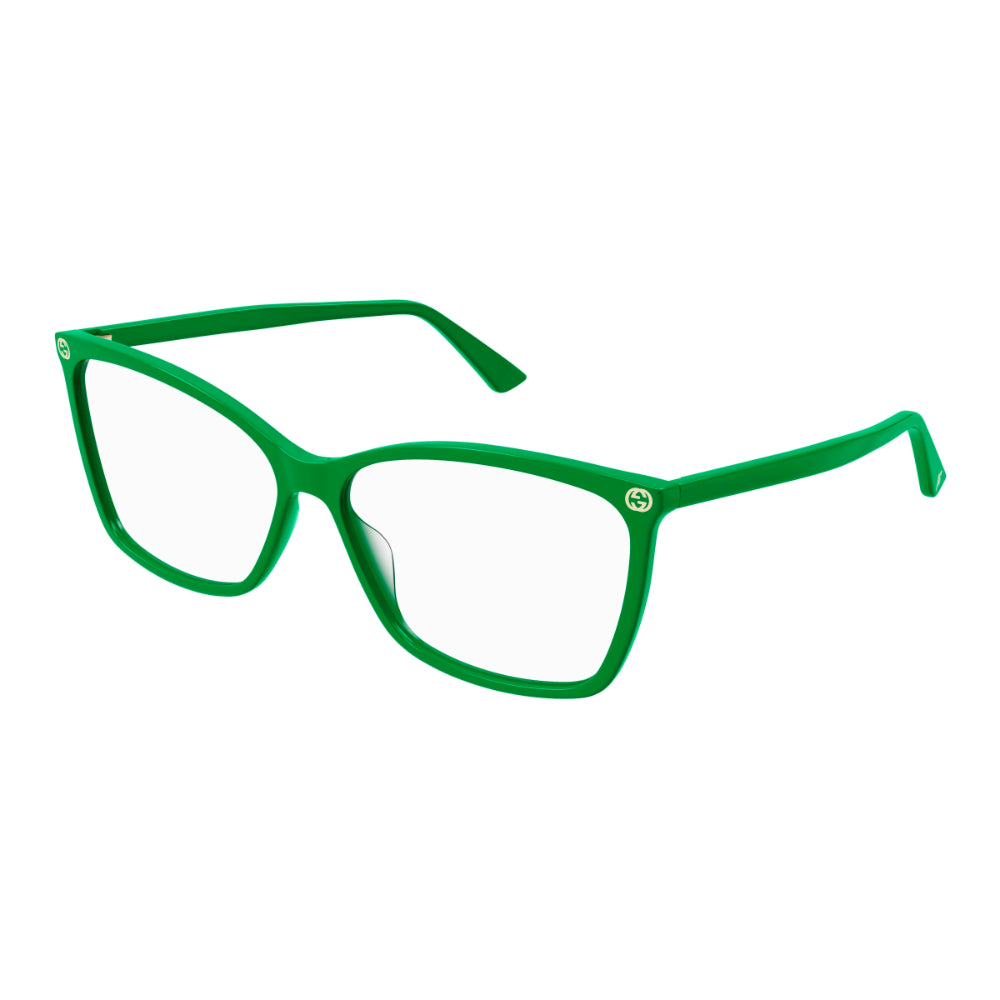 Occhiale da vista Gucci GG0025O col. 004 green green transparent