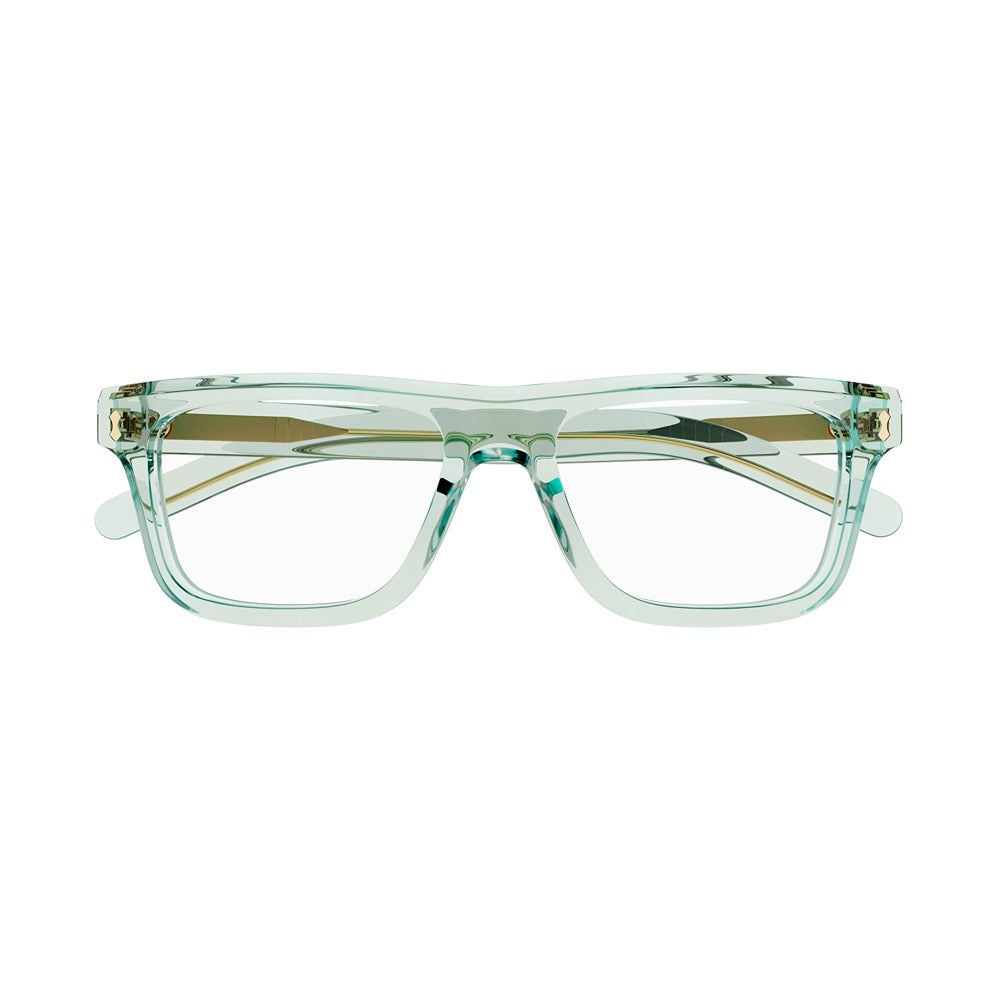 Occhiale da vista Gucci GG1525O col. 004 green green transparent