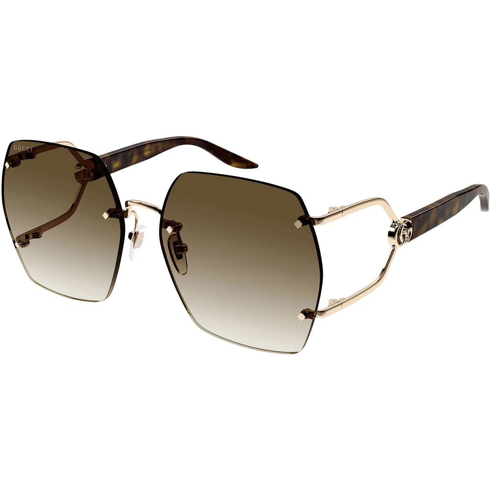 Occhiale da sole Gucci GG1562S col. 002 gold havana brown