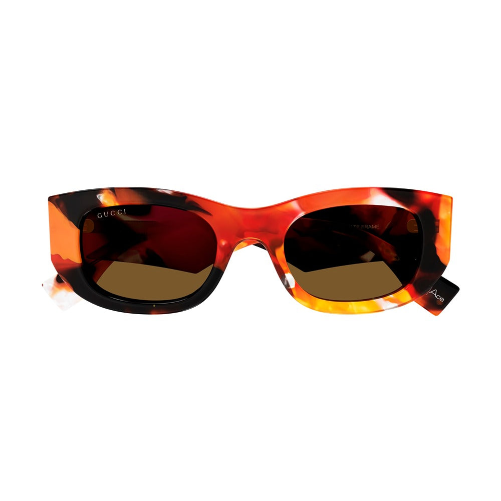 Occhiale da sole Gucci GG1627S col. 001 orange orange brown