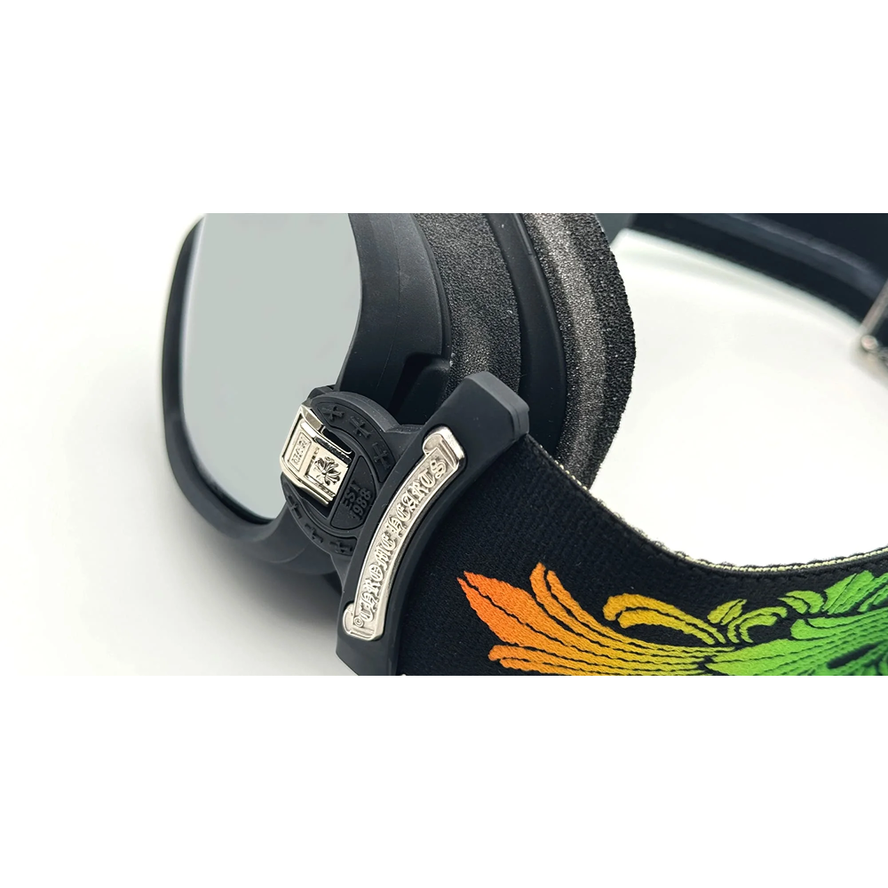 Chrome Hearts ski goggles model Silver Morning col. Faded Black